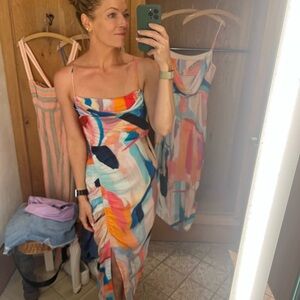 Anthropologie Multicolor Midi Dress